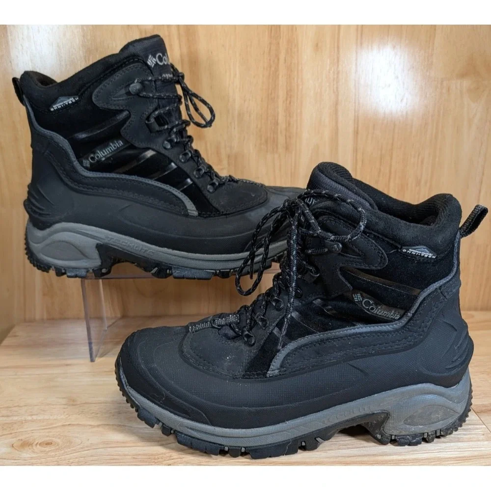 Columbia Bugaboot Snow Boots Men's 10.5 Waterproof 200g Insulated Black‎